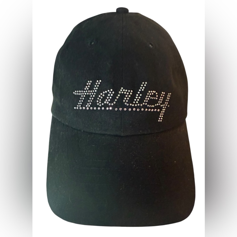 Rhinestone Harley Davidson Women’s Black with red hat